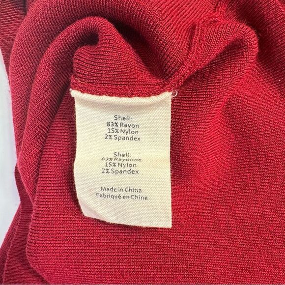 NEW L’Agence Hannah Knit Tank Dress Red Dahlia Small - Picture 8 of 10